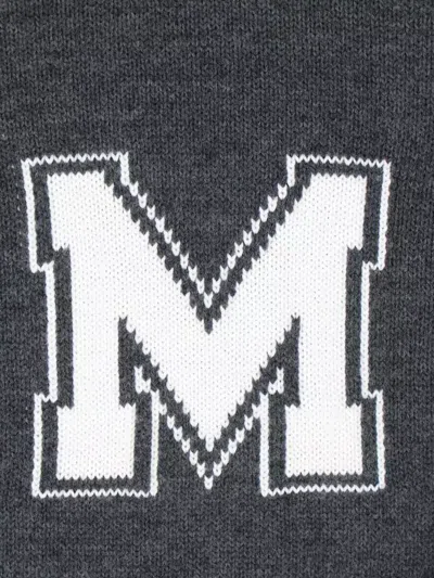 Mm6 Maison Margiela Knit Sweater Crew Neck Long Sleeves In Gray