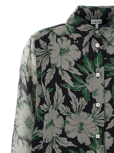 Loewe Silk Shirt Shirt And Blouse Multicolor
