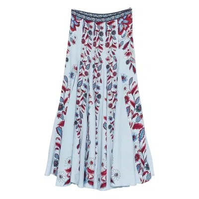 Farm Rio Floral-print Skirt In Multi