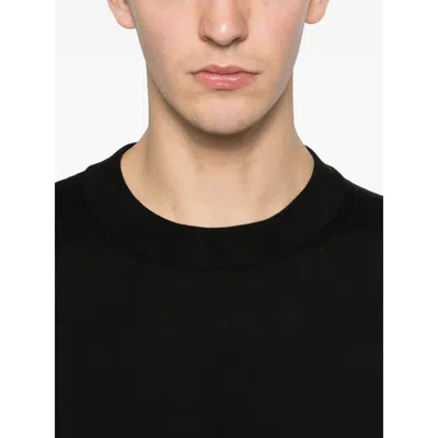 Balmain Fine Silk And Cotton Jumper In Black