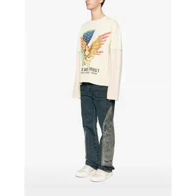 Who Decides War Eagle-graphic Long-sleeve Sweatshirt In Neutral