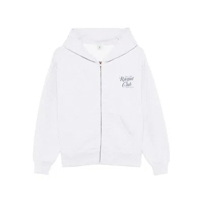 Sporty And Rich Sweatshirts Gray In White