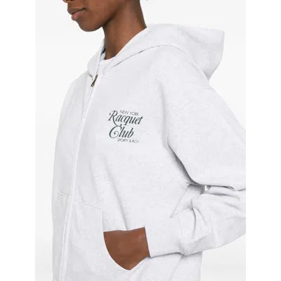 Sporty And Rich Sweatshirts Gray In White