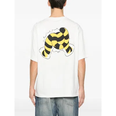 Kenzo Tiger Motif Crew Neck Short Sleeve T-shirt In White