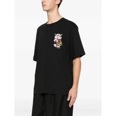 Kenzo Wild Tiger Embroidered T-shirt In Black