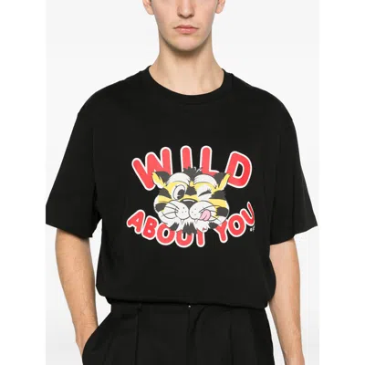 Kenzo Tiger Graphic Short Sleeve Crew Neck T-shirt In Black