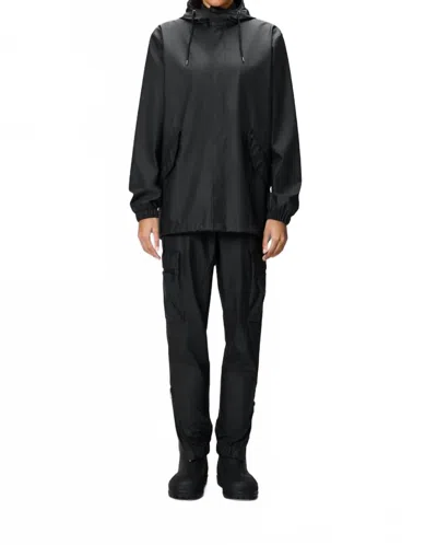 Rains Unisex Fishtail Jacket In Black In Black