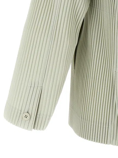 Issey Miyake Tailored Pleats 1 Blazer Green In Green