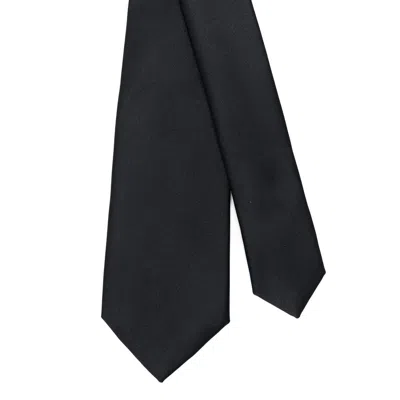 Tagliatore Plain Tie In Black