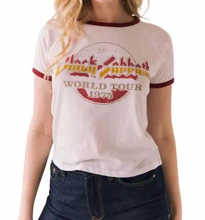 Chaser Black Sabbath World Tour Tee In White In White