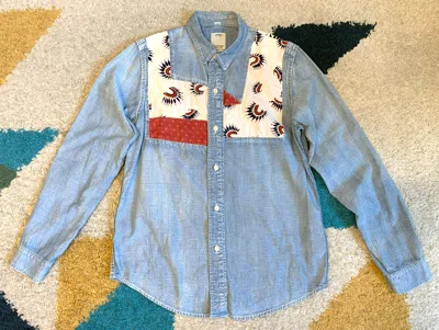 Pre-owned Visvim 2015ss Indigo Chambray Granger Shirt In Blue