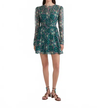 Saloni Blythe Dress In Opaline Vert In Green