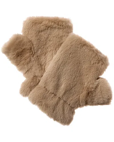 La Fiorentina Fingerless Mittens In Brown