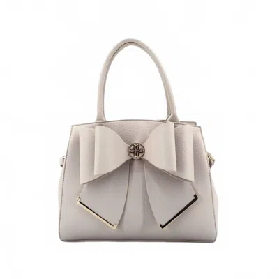 Like Dreams Women's Poppy Bowtie Satchel Bag In Cream In White