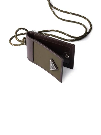 Prada カードケース In Brown