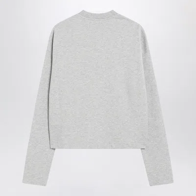 Ami Alexandre Mattiussi Ami Paris Grey Ami De Coeur Sweatshirt Women In Gray