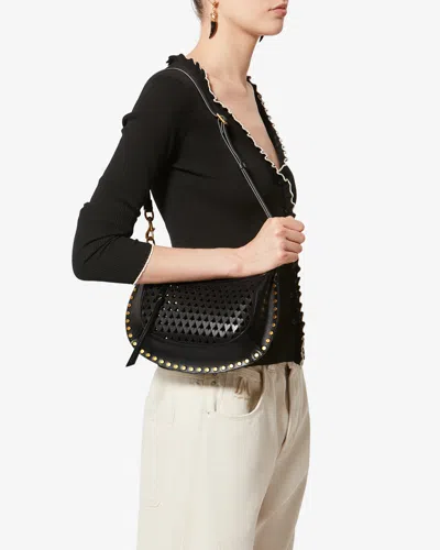 Isabel Marant Oskan Moon Shoulder Bag In Black
