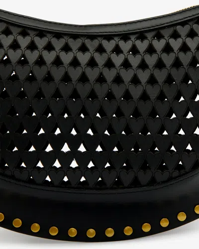 Isabel Marant Oskan Moon Shoulder Bag In Black