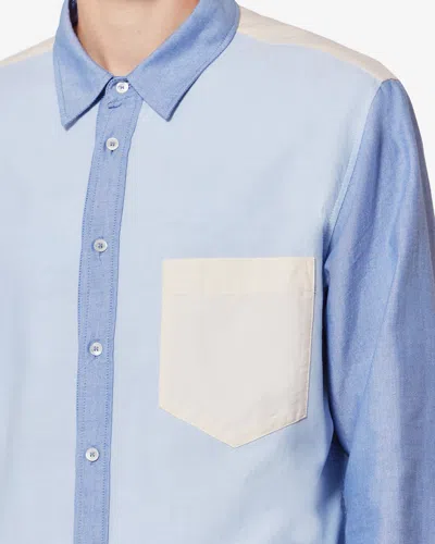 Isabel Marant Nathael Chest-pocket Shirt In Multi