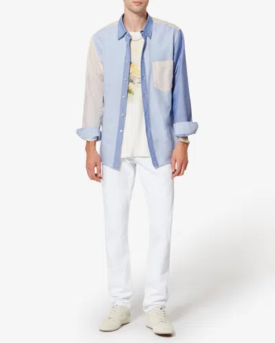 Isabel Marant Nathael Chest-pocket Shirt In Multi
