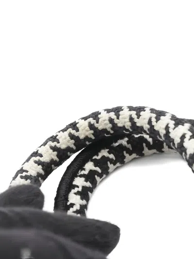 Pre-owned Dior Mini Book Tote Patterned Cross Body Bag In Black