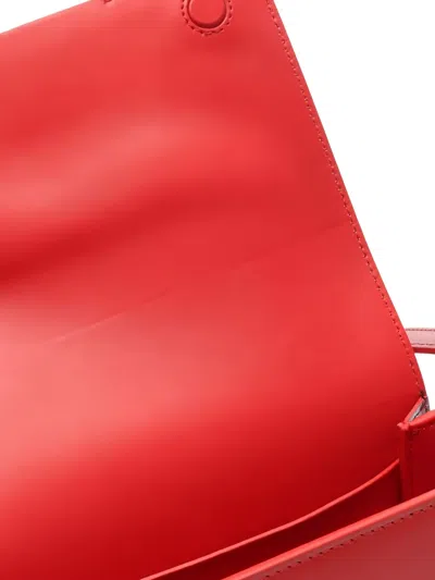 Pre-owned Burberry 2010s Grace Leather Shoulder Bag In Red