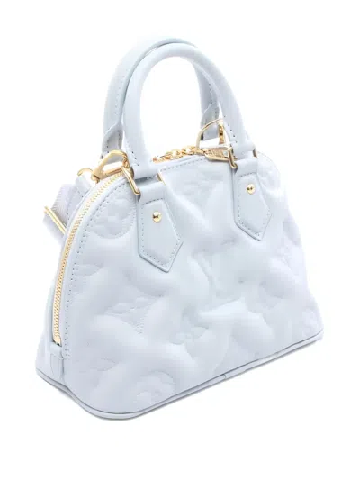 Pre-owned Louis Vuitton 2021 Alma Soft Bb Leather Tote Bag In Blue