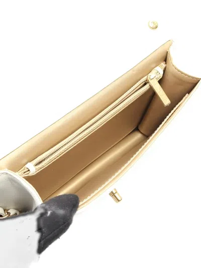 Pre-owned Chanel 2020-2021 Chic Matelassé Chain Shoulder Bag In White