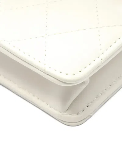 Pre-owned Chanel 2020-2021 Chic Matelassé Chain Shoulder Bag In White