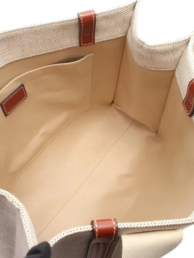 Pre-owned Chloé 2010 Medium Woody Canvas Tote Bag In Neutral