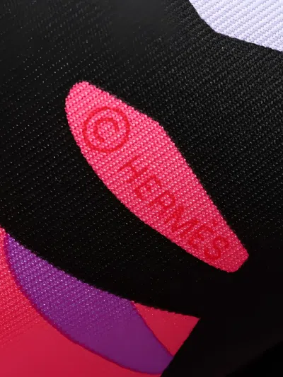 Pre-owned Hermes 2010s 90 Brides De Gala Shadow Silk Scarf In Neutral