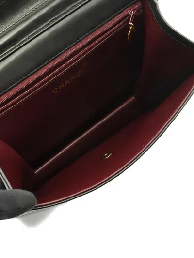 Pre-owned Chanel 1997-1999 Classic Flap Matelasse-leather Shoulder Bag In Black