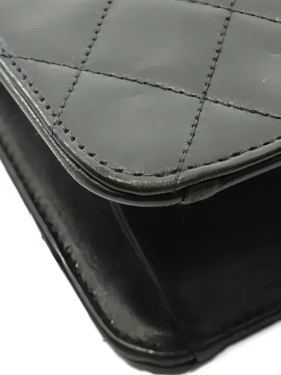 Pre-owned Chanel 1997-1999 Classic Flap Matelasse-leather Shoulder Bag In Black