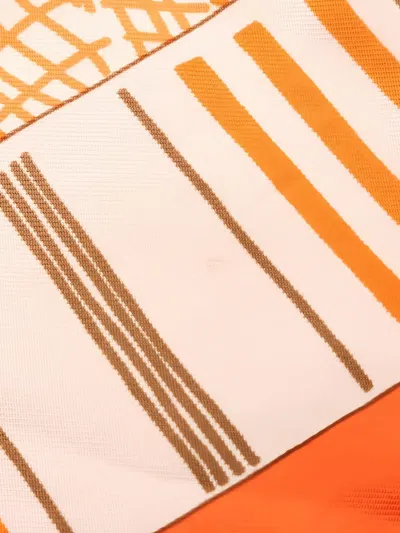 Pre-owned Hermes 2000s Carré 40 Avez Vous Bien Dormi Scarf In Orange