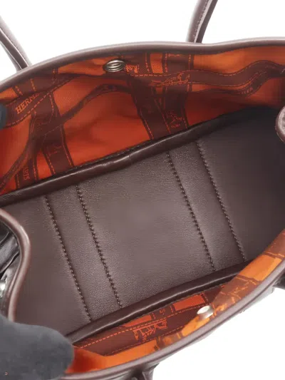 Pre-owned Hermes 2005 Pm Garden Party Top-handles Tote Bag In Brown