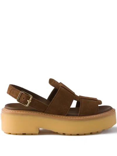 Prada Sandali Evolve In Brown