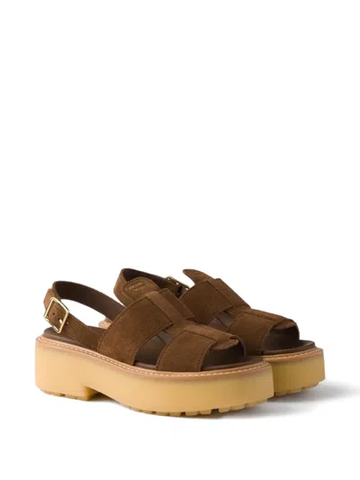 Prada Sandali Evolve In Brown