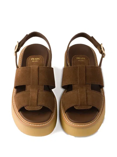 Prada Sandali Evolve In Brown