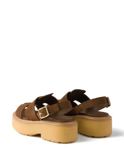 Prada Sandali Evolve In Brown
