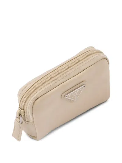 Prada Re-nylon Necessaire In Desert Beige