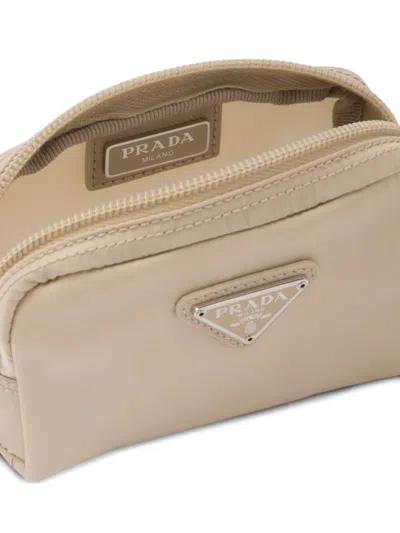 Prada Re-nylon Necessaire In Desert Beige