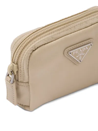 Prada Re-nylon Necessaire In Desert Beige