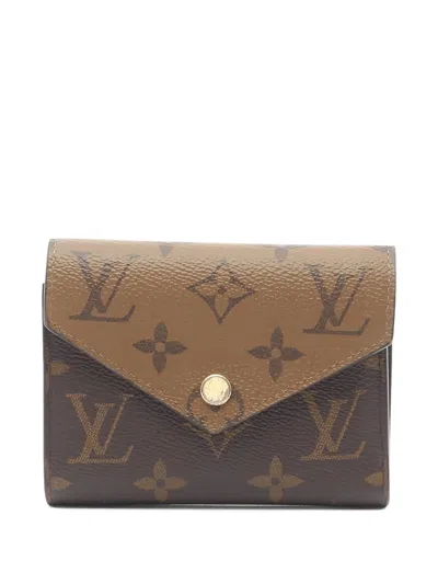 Pre-owned Louis Vuitton 2021s Victorine Monogram Wallet In Brown