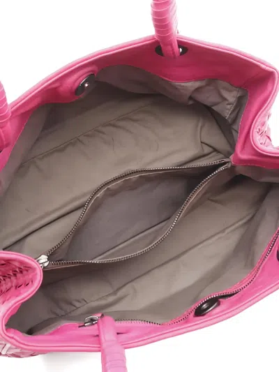 Pre-owned Bottega Veneta 2000s Intrecciato Tote Bag In Pink