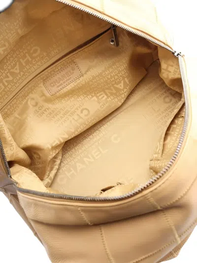 Pre-owned Chanel 2004-2005 Mini Chocolate-bar Tote Bag In Neutral