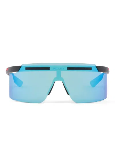 Prada Linea Rossa Adjustable-nose-pads Sunglasses In Blue