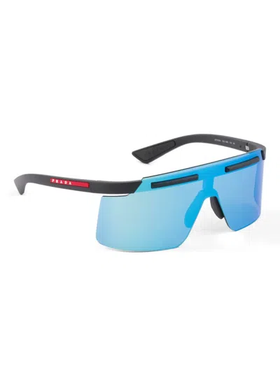 Prada Linea Rossa Adjustable-nose-pads Sunglasses In Blue