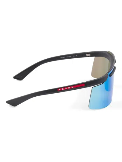 Prada Linea Rossa Adjustable-nose-pads Sunglasses In Blue