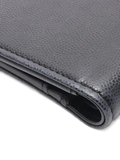 Pre-owned Chanel 2021 Coco Mark Bi-fold Wallet In Black