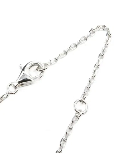 Pre-owned Van Cleef & Arpels Magic Alhambra Mother-of-pearl Necklace In Silver